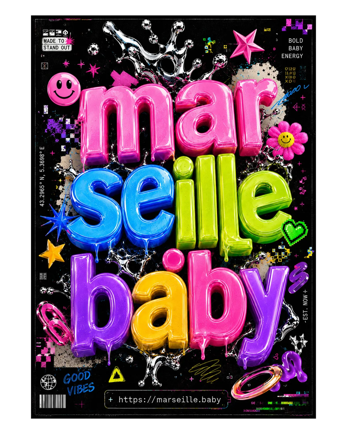 marseille.baby — identité et affiches