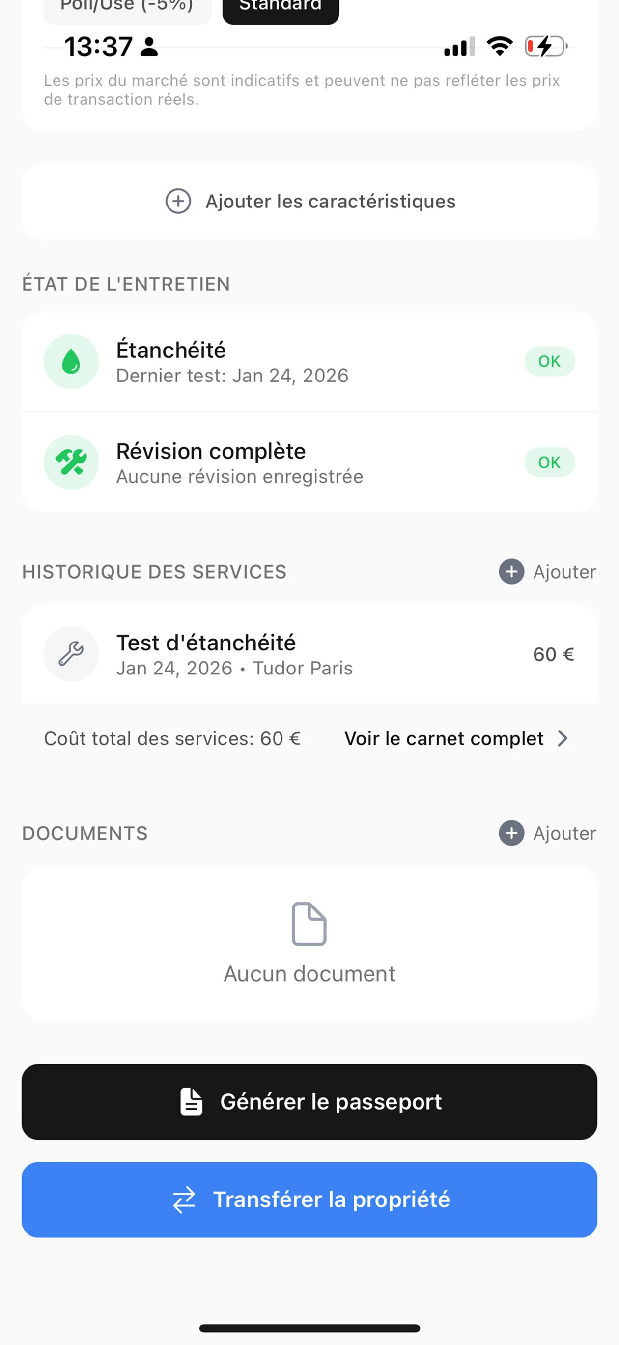 Watch Passport — app iOS